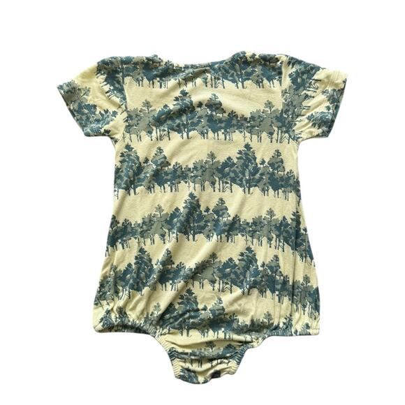 Kate Quinn Organic Bamboo Green Tree Print Bubble - Size 12-18 months - Picture 3 of 3
